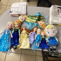 Disney Dolls  Frozen Elsa Anna Princess Sofia 