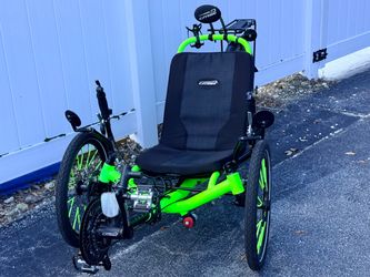 Catrike Recumbent Trike – Neon Yellow