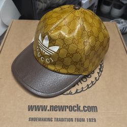Adidas x Gucci Baseball Hat in Brown