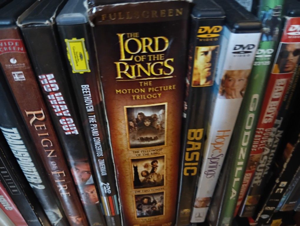 Over 100 DVDs