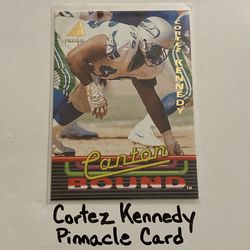 Cortez Kennedy Seattle Seahawks Hall of Fame DT Pinnacle Card. 