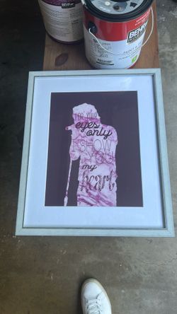 Framed Harry Styles poster