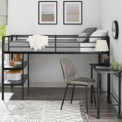 Twin Size Loft Bed With Desk