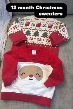 12 months Christmas Sweaters