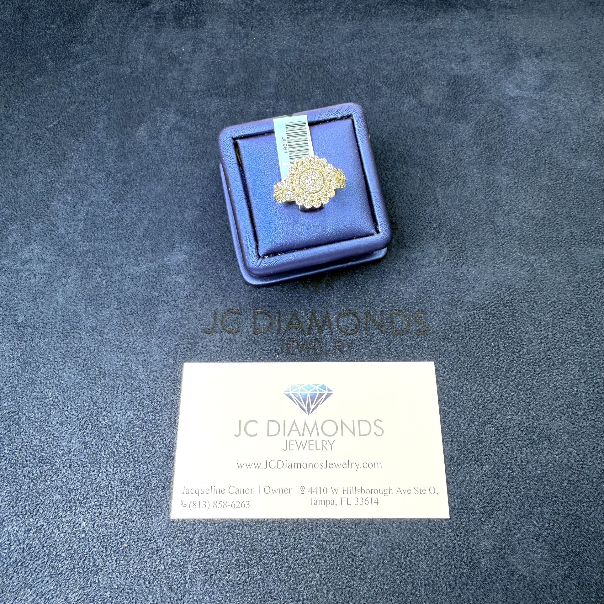 Ring Engagement Diamonds Real 10k Gold 