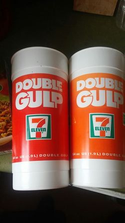 Old school 64oz Double Gulp 7/11 Cups for Sale in Imperial Beach