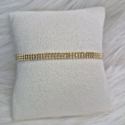 Dainty bracelet now available, hypoallergenic, non Tarnish Excellent Quality Jewelry 14k Gold Laminated  25$ Each