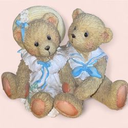Vintage 1992 HEIDI and DAVID "Special Friends" cherished teddies figurine 