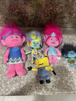 Trolls Dolls Lot Minions Obo