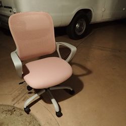 Firm $40 Pink and Gray Office Chair 