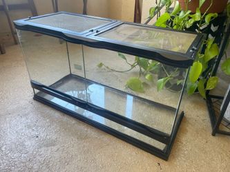 20 Gallon Zoo Med Front Opening Screen Top Reptile Terrarium/Tank