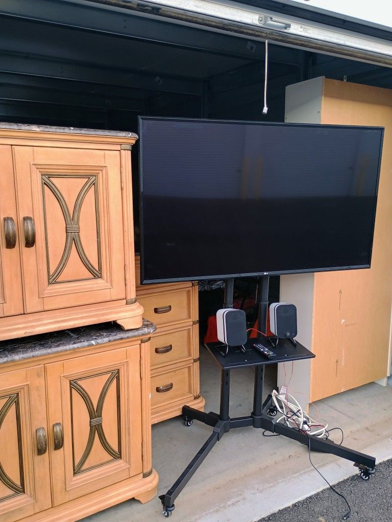 LG Smart TV With Rolling Stand