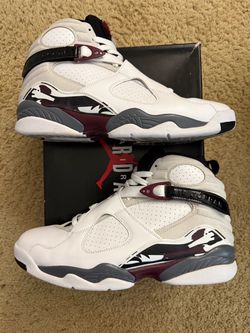 Size 10.5 men’s / 12 women’s (Pre owned, original box) - Air Jordan 8 retro burgundy women’s exclusive