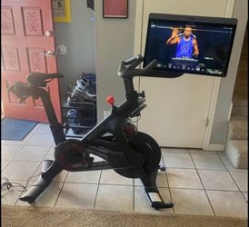 2023 Peloton Bike Plus with Mat and Weights