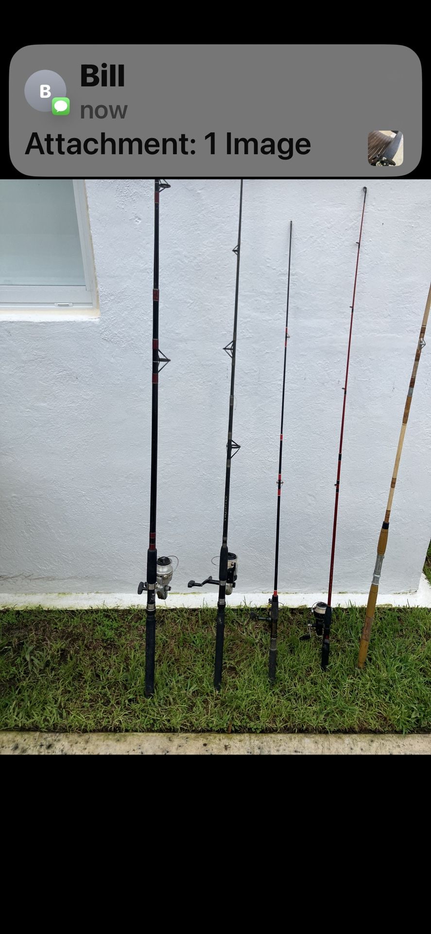 5 Fishing Poles And Reels