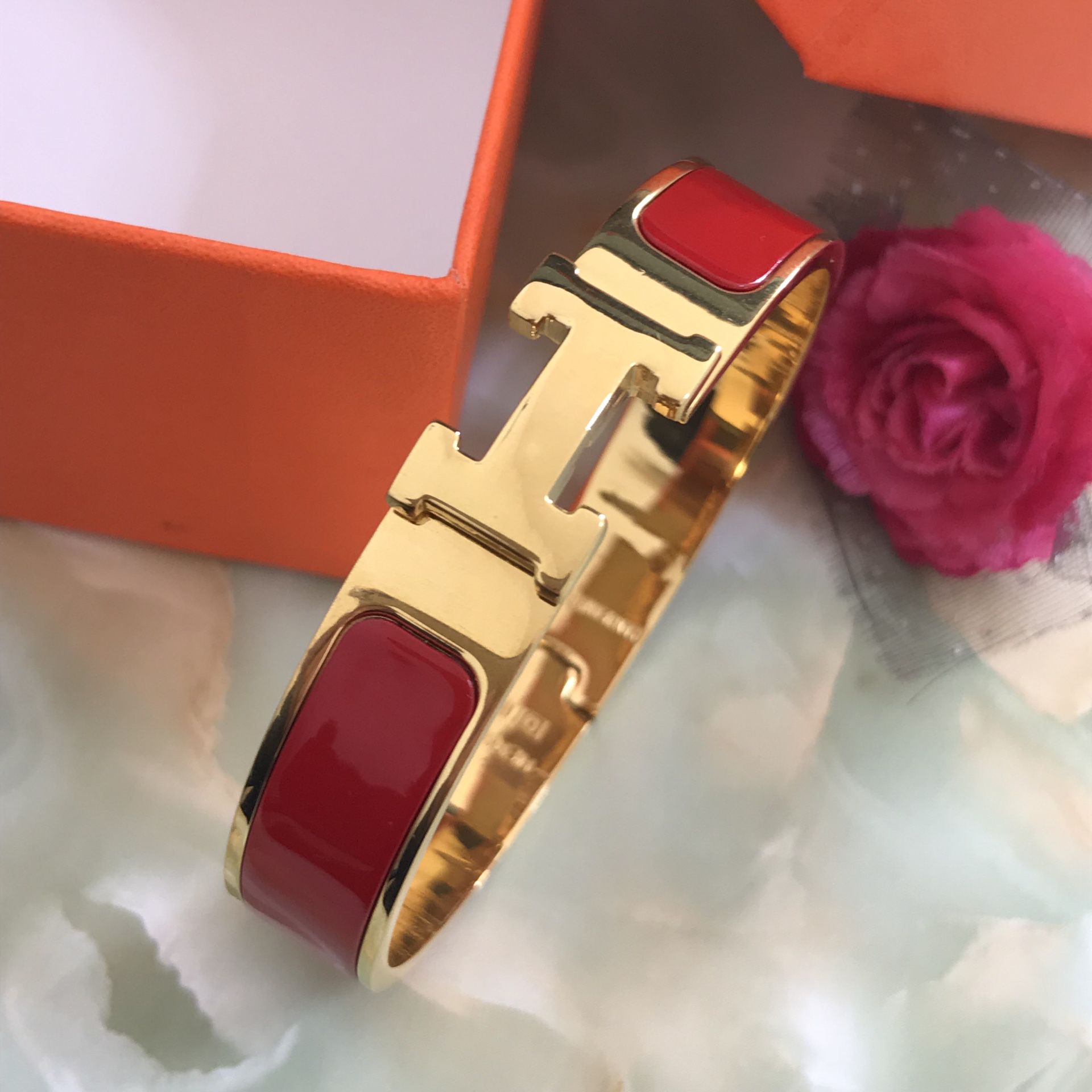 Hermes bracelet CLIC H18K rose gold bracelet for Sale in San Diego, CA ...