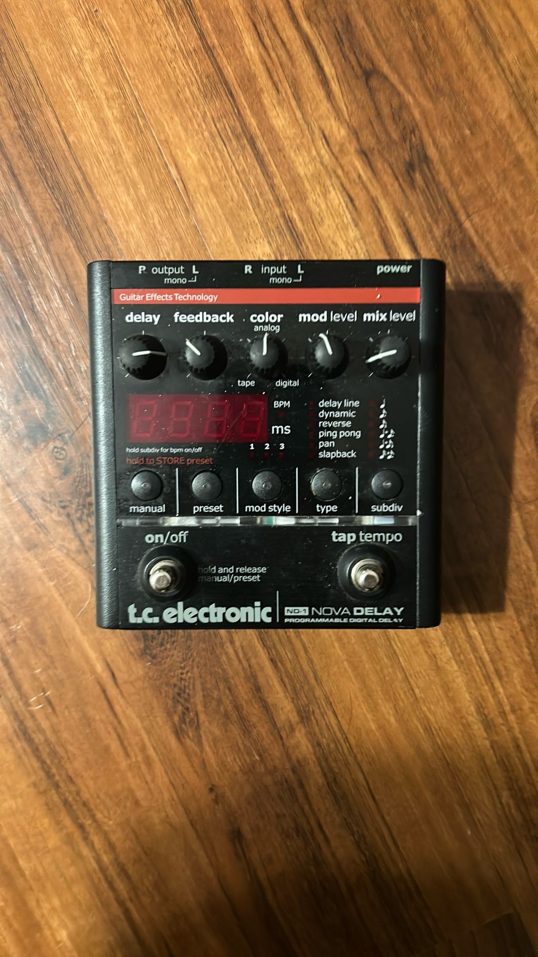 TC electronic nova delay Pedal