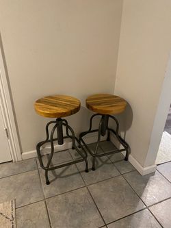 Custom Exotic Wood Stools