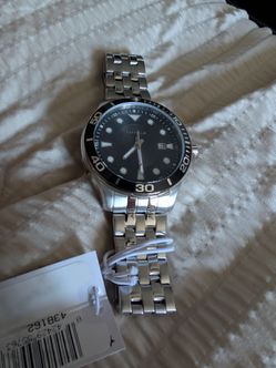 Caravelle Gray/Silver Men's Watch