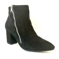 Black Dressy Suede Bootie New In Box 