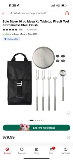 Fire Pit Stainless Steel Accessories Kit (Solo Stove)