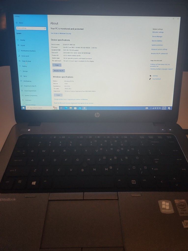 HP ElitBook G2, Used