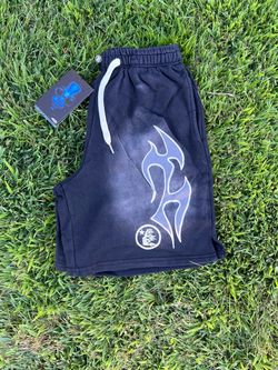 Black HELLSTAR shorts (Sizes: S, M, L, XL)