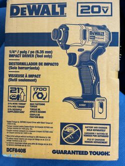 New DeWalt 1/4” impact driver