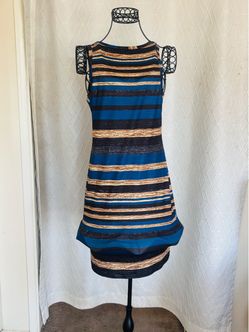 Striped Sleeveless Mini Dress