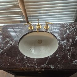 Granite Top Bathroom Sink, 