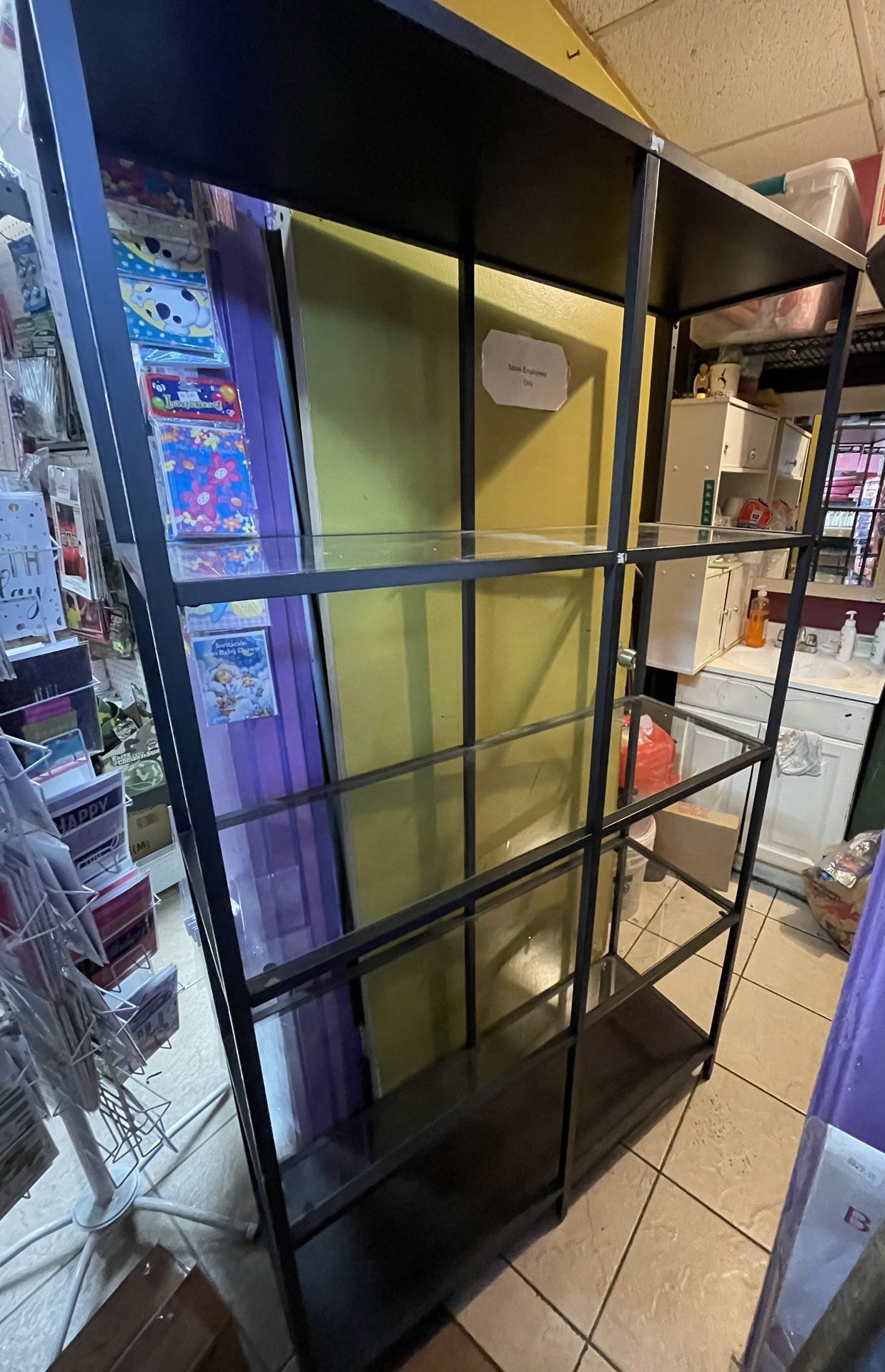Black Glass Shelves