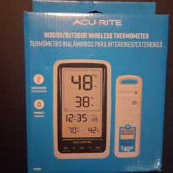 AcuRite Indoor/Outdoor Wireless Thermometer – Complete Set (New/Open Box)