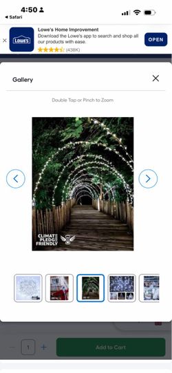 Brookstone 200 LED / 104.5 ft OUTDOOR PATHWAY String Lights - 3 boxes Available.