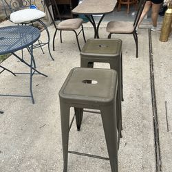 2 small stools