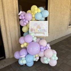 Babyshower Welcome Sign Balloons