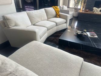 Arhaus Cambridge light beige couch
