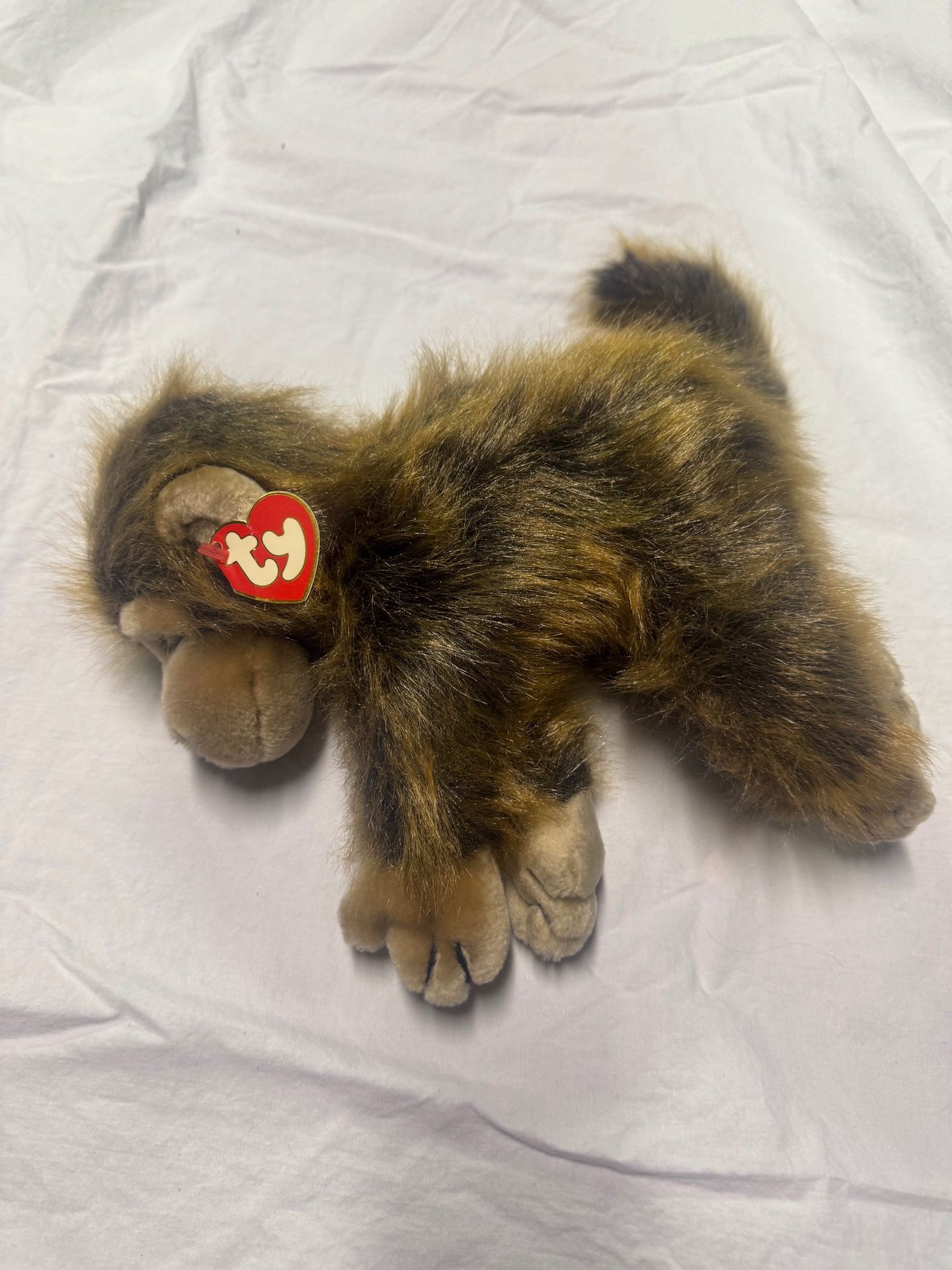 Vintage 90s Ty Monkey Plush Toy Cha Cha Stuffed Animal beanie baby Plushie kids