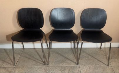 3 IKEA SVENBERTIL Dining Chairs Brown