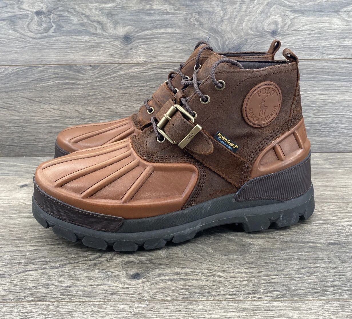 Polo Ralph Lauren Oslo Mid Waterproof Leather Suede Boots Men's