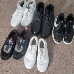 5 Pairs of Mens Size 13 Sneakers Shoes Adidas Nike Puma Kenneth Cole