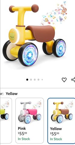 Balance Bike Toys for 1 Year Old Boy, Toddler Toys for 1 Year Old Girls Gifts,