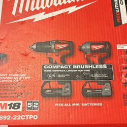 New Milwaukee 18v Brushless Combo