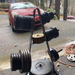 Weight Plate Set W/ Tree