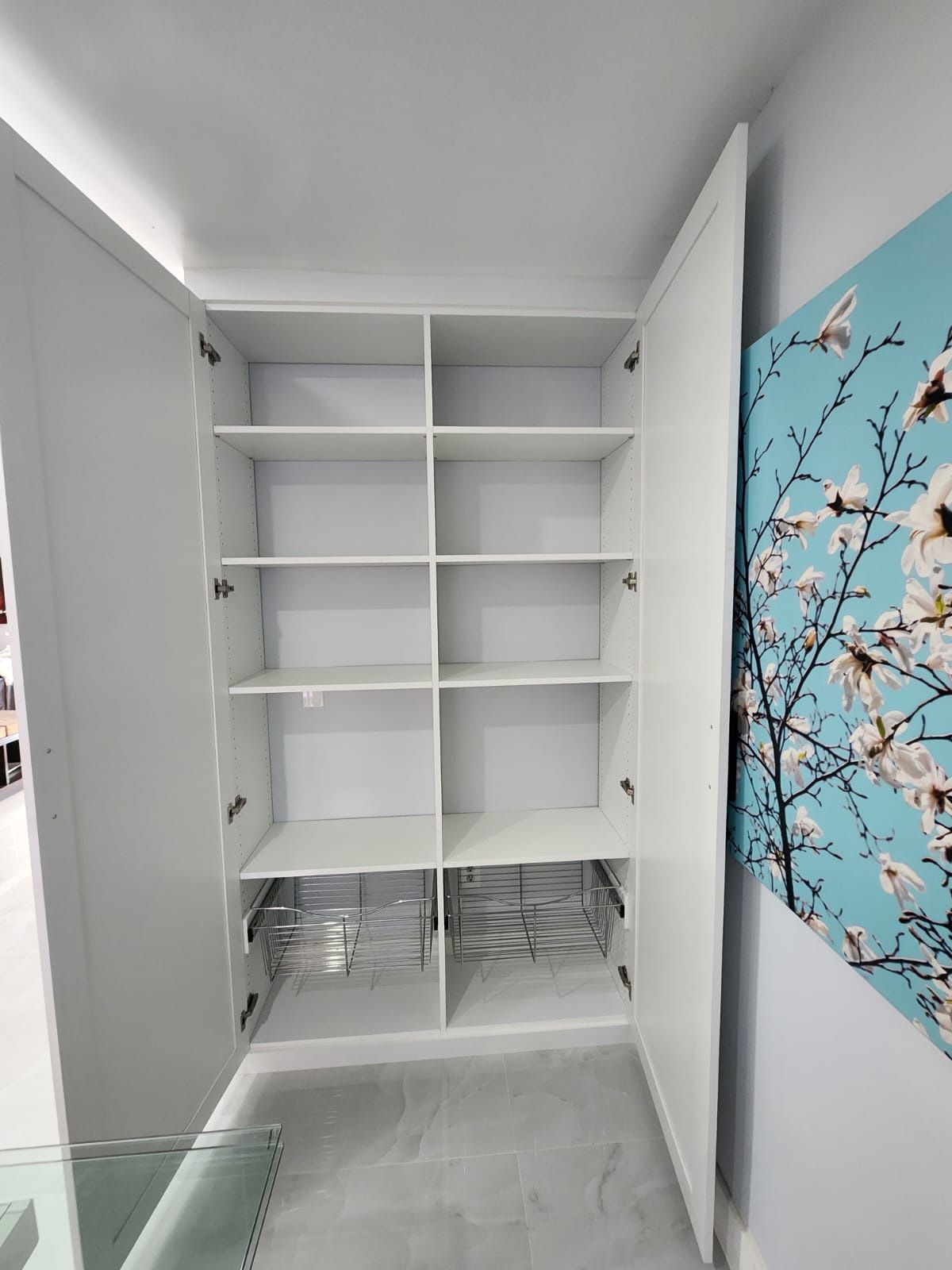 Pantry White Melanie With Shaker Doors