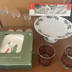Christmas Cake Stand , Dessert Plates & More