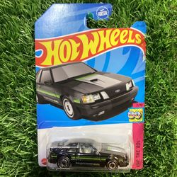 2021 Hot Wheels 1984 Mustang Black & Green #Mustang #HotWheels  black, green, diecast, collectible, sports car, model, vintage-inspired, detailed, toy