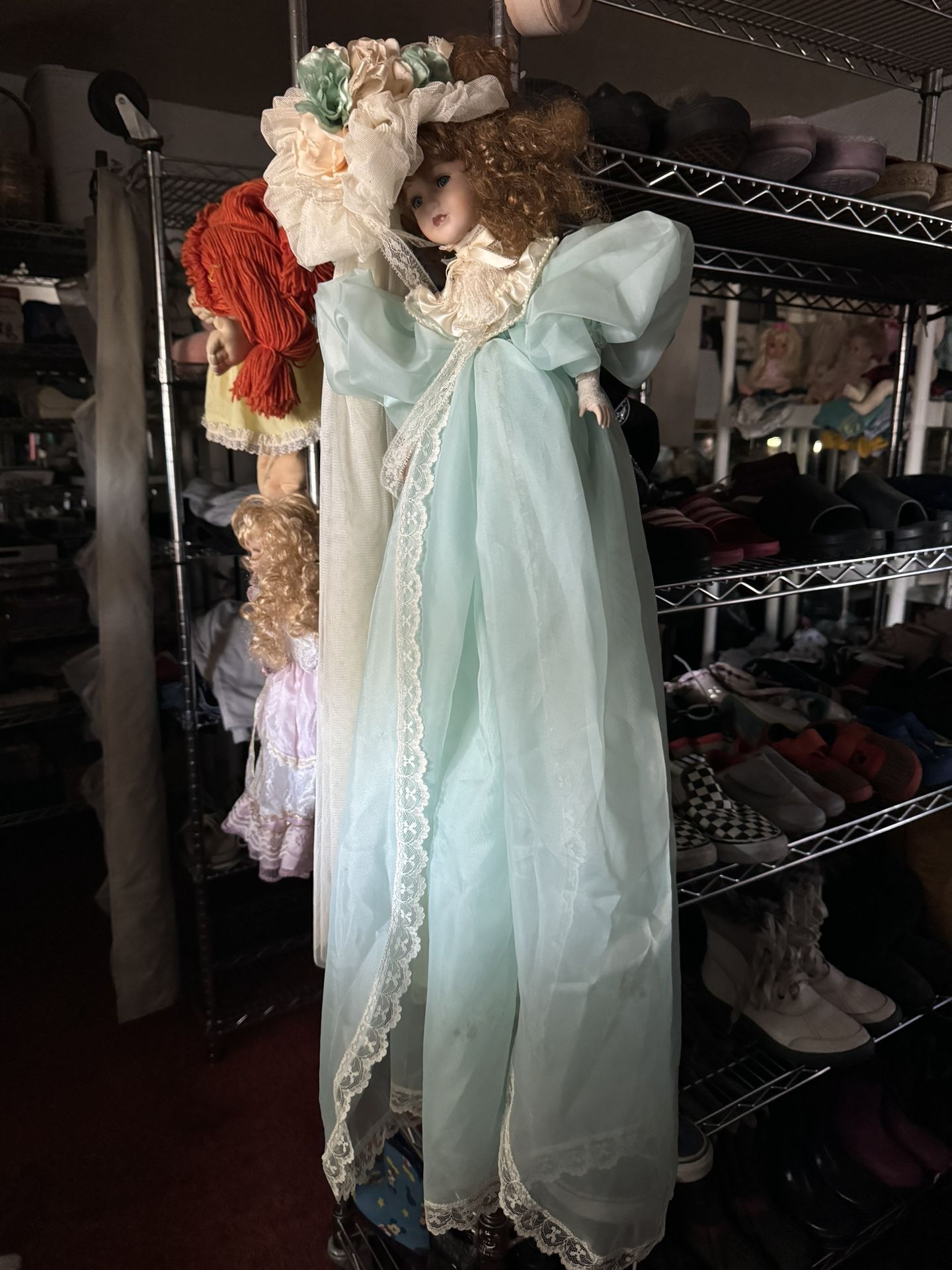 Porcelain dolls, three dollars each