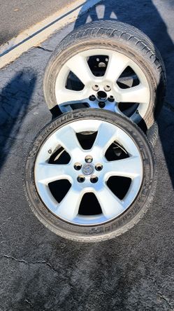Toyota Rims And Tires For Matrix Factory Original OMG Two Rims  And 2 Tires Size 215 45 17