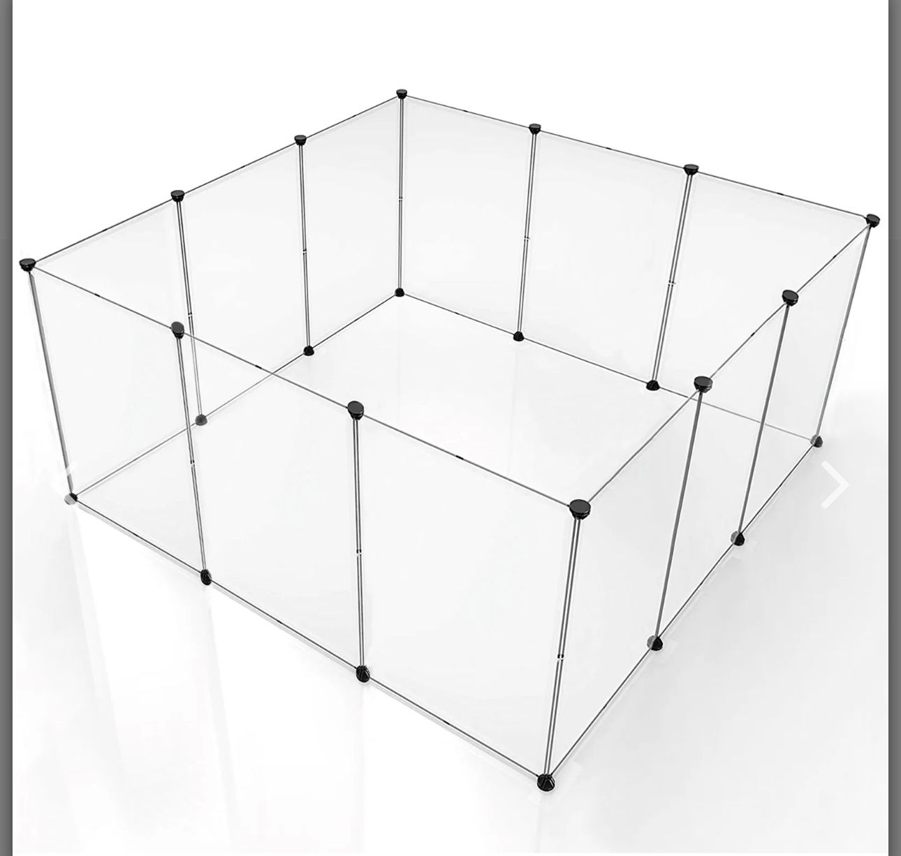 BRIAN & DANY Pet Playpen, Portable Large Plastic Yard Fence for Small Animals, 12 Panels,27.7 X 19.7 inches