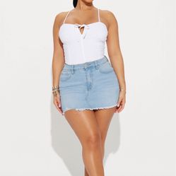 Denim Mini Skirt Size 2X